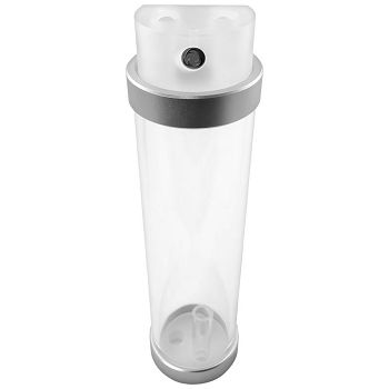 Singularity Computers Protium reservoir 200mm - acrylic, matt transparent, silver SC-PROTIUM-M-SF