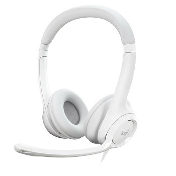 Slušalice LOGITECH H390, USB, bijele