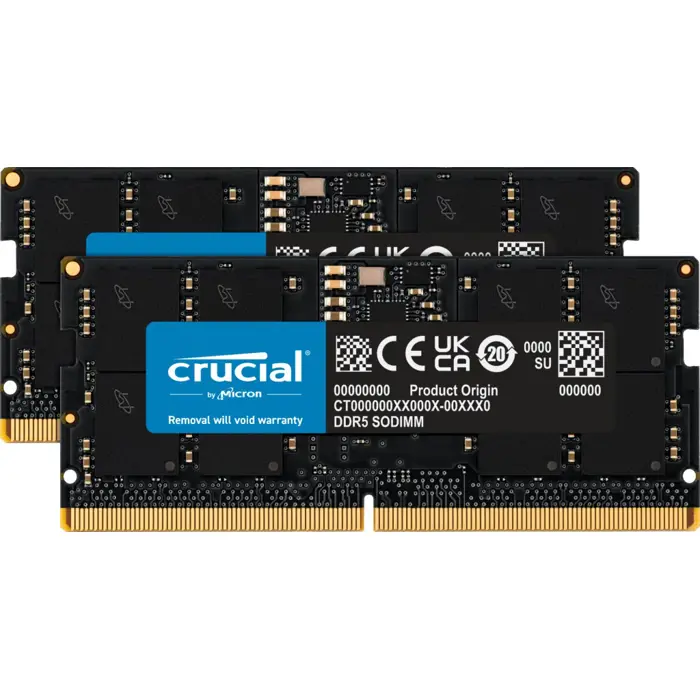 SO DDR5 32GB PC 4800 CL40  KIT  (2x16GB)  Crucial Value 1,1V