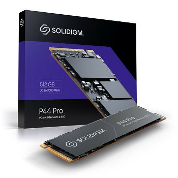 Solidigm P44 Pro NVMe SSD, PCIe 4.0 M.2 Typ 2280 - 512 GB SSDPFKKW512H7X1