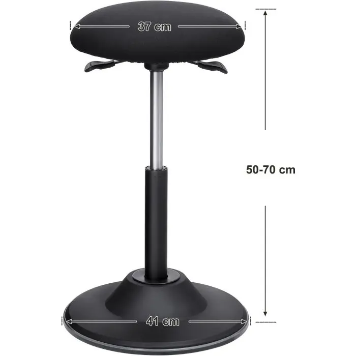 SONGMICS Height-adjustable office chair for Active sitting OSC01BK