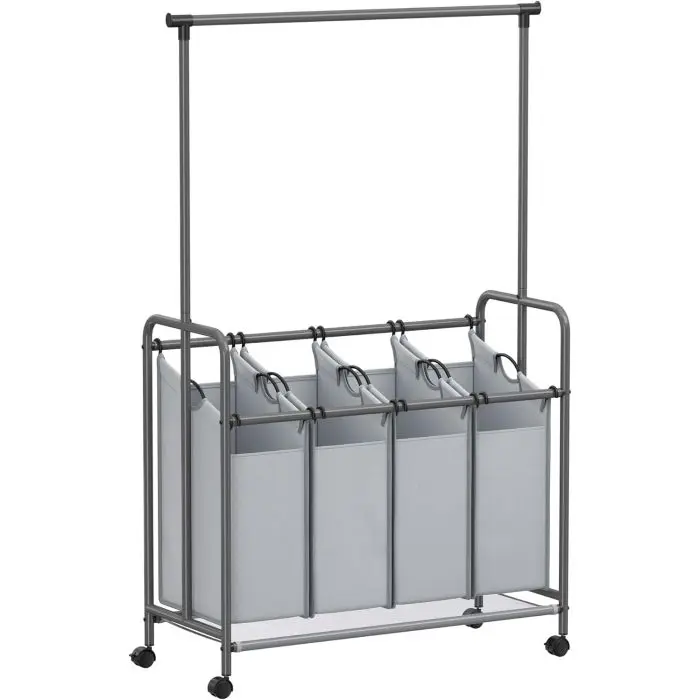 SONGMICS Laundry basket with 4 compartments RLS44GS