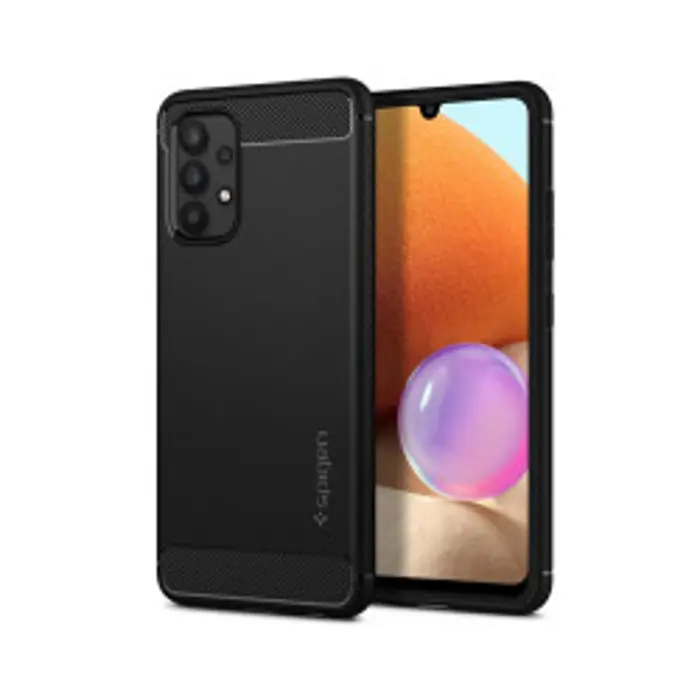 Spigen Rugged Armor, zaštitna maska za telefon, crna - Galaxy A32 (LTE)