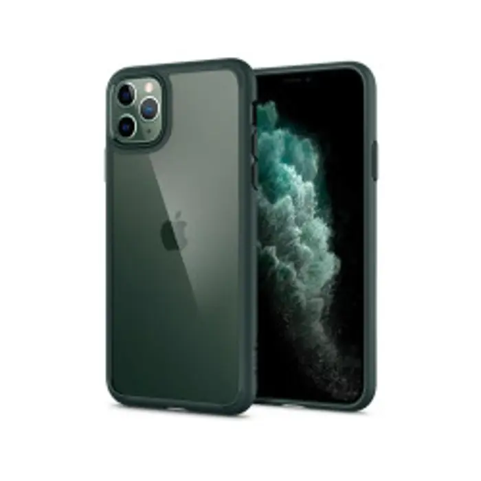 Spigen Ultra Hybrid, zaštitna maska za telefon, midnight green - iPhone 11 Pro (ACS00417)