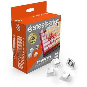 Steelseries Prismcaps, DE Layout - white 60380