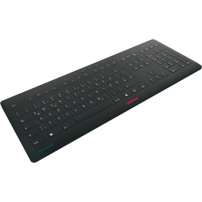 STREAM PROTECT KEYBOARD WIRELESS (black, DE layout, Cherry SX scissor technology)