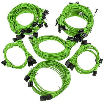 Super Flower Sleeve Cable Kit Pro - grün SF-CKP-GR