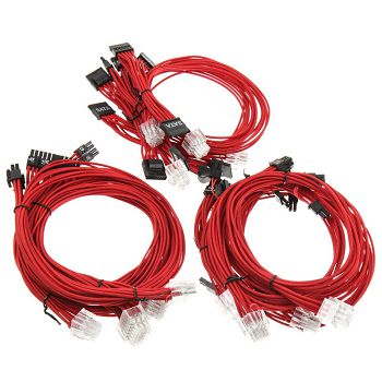 Super Flower Sleeve Cable Kit - rot SF-1000CS-RD