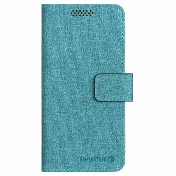 SWISSTEN preklopni etui za mobitel, veličina L, 148 x 71mm, tekstil, plava