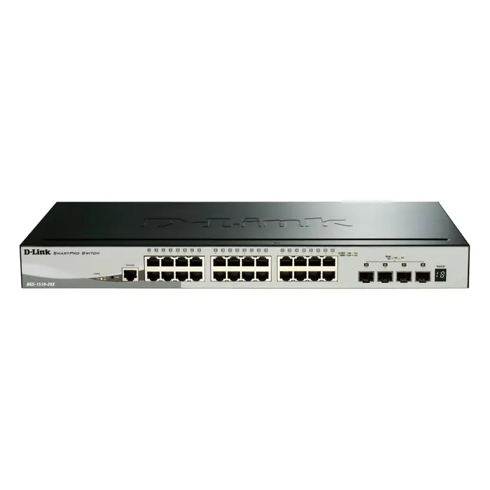 Switch D-Link DGS-1250-28XMP/E Gigabit Ethernet (10/100/1000) Power over Ethernet (PoE) Black