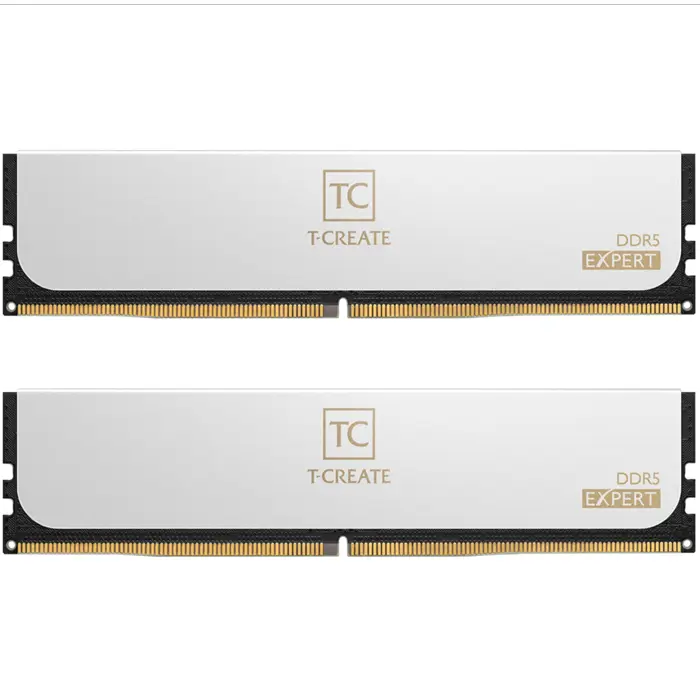 Team Group DDR5 - 32GB - 6400 - CL - 32 (2x 16 GB) dual kit, RAM (white, CTCWD532G6400HC32ADC01, AMD EXPO)