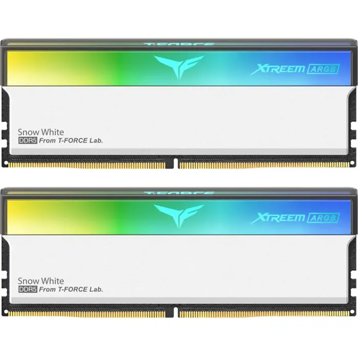 Team Group DDR5 - 32GB - 8000 - CL - 38 (2x 16 GB) dual kit (white, FFAD532G8000HC38DDC01, XTREEM ARGB, INTEL XMP, AMD EXPO)