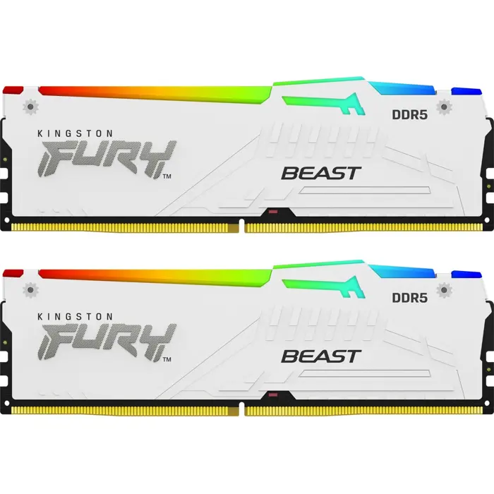 Kingston FURY Beast EXPO, RGB, DDR5, 2x 16GB, CL30, DIMM, bijeli (KF560C30BWEAK2-32)