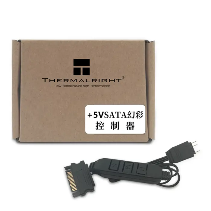 Thermalright 5V A-RGB Fan Control, 5V 3PIN Lighting Control, PC Fan Control, Support 3PIN / 5V Lighting Interface, SATA Direct Supply