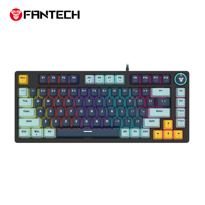 TIPKOVNICA GAMING ŽIČNA MEHANIČKA FANTECH ATOM 81 RED SW. MK875V2 NAVY 