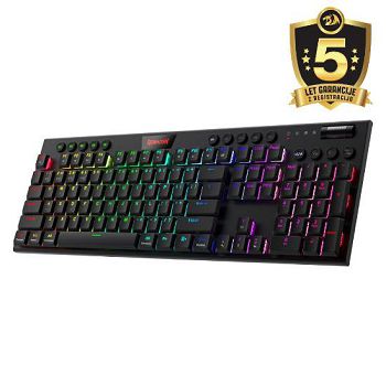 Tipkovnica REDRAGON HORUS PRO K618RGB-PRO WIRED/2.4G/BT RED SWITCH