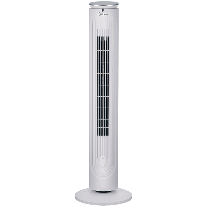 Tower fan, Built-in aromatherapy, Smart Program for Daily/Night Comfort with intelligent wind level control, Slim design, 3 Wind modes simulating natural/slumberous/normal wind, Touch panel control, 9