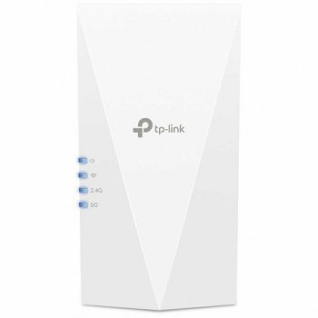 TP Link AX1800 Wi-Fi 6 Range Extender, 2.4GHz and 5GHz, 1 Gigabit Ethernet Port, 574 Mbps at 2.4GHz, 1201 Mbps at 5GHz, WPS Button, Reset Button, 2 Internal Antennas