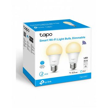 TP-Link Tapo L510E Smart Wi-Fi Light Bulb, Dimmable, E27 base, 2700K, 220V, 50/60 Hz, 60W Equivalent, Energy Class A+, 2.4GHz, 802.11b/g/n, Tapo APP, Works with Alexa and Google Assistant, Timer and S