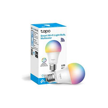 TP-Link Tapo L530E Smart Wi-Fi Light Bulb, Multicolor, 2.4 GHz, IEEE 802.11b/g/n, E27 Base, 220–240 V, 50/60 Hz, 2,500 K – 6,500 K, Multicolor, No Hub Required, Voice Control (works with Amazon Alexa 