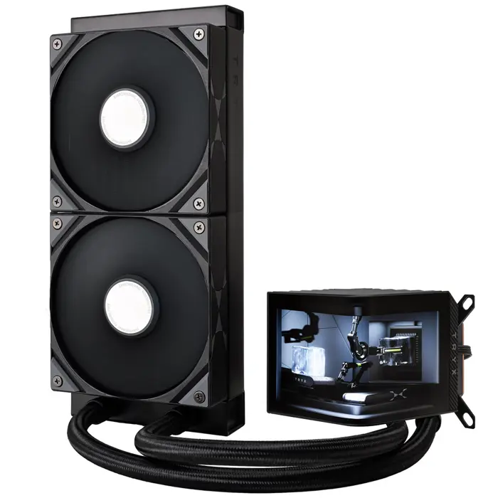 TRYX PANORAMA Komplett-Wasserkühlung - 240 mm, schwarz-L-P240N-DS2M-G0K