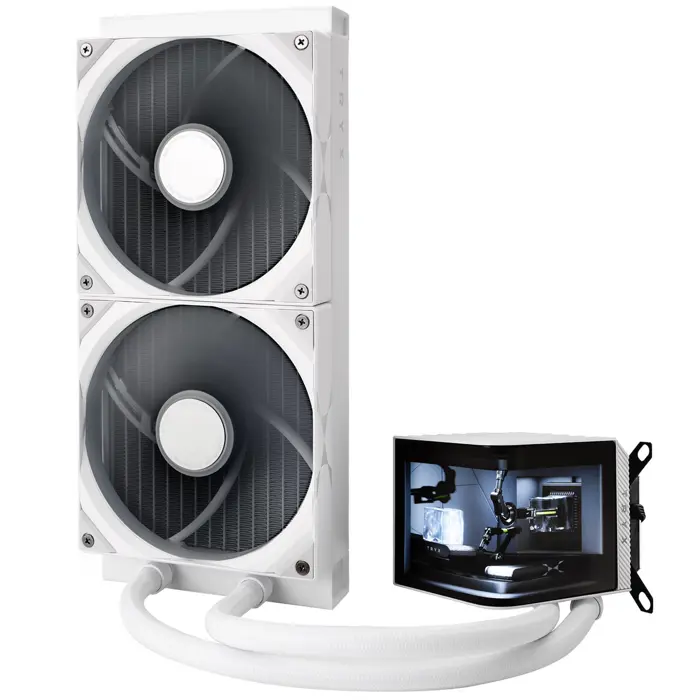 TRYX PANORAMA Komplett-Wasserkühlung - 280 mm, weiß-L-P280N-DS2M-G0W
