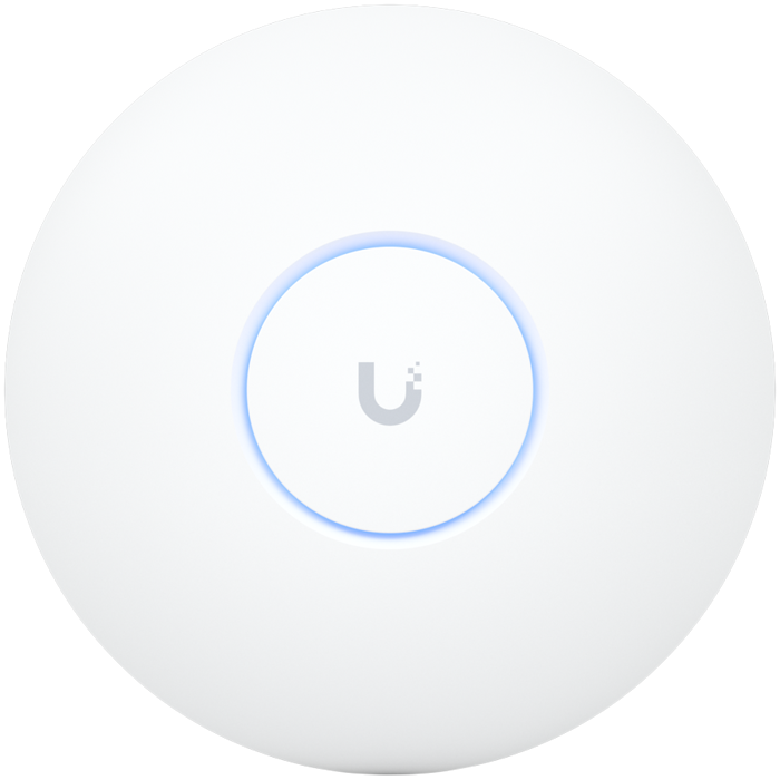 Ubiquiti U7-Pro-Max Ceiling-mounted WiFi 7 AP with 8 spatial streams, 6 GHz support, and a dedicated spectral scanning engine for interference-free WiFi in demanding, large-scale environments
