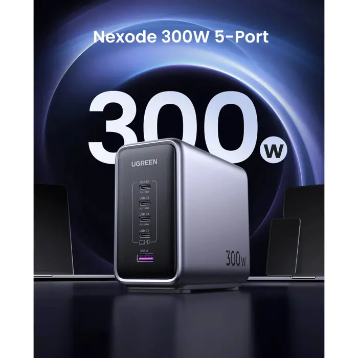 ugreen-300w-nexode-gan-ii-tech-zidni-punjac-4xusb-c-1xusb-a--70208-67710.webp