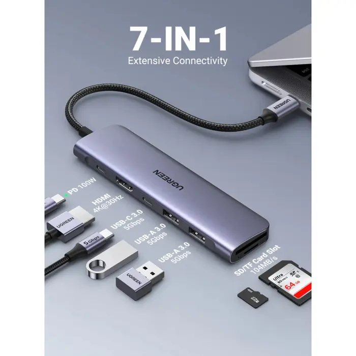 ugreen-usb-hub-7-in1-usb-c-na-hdmi-4k-usb-c-pd-100w-usb-c-2x-86703-67720.webp