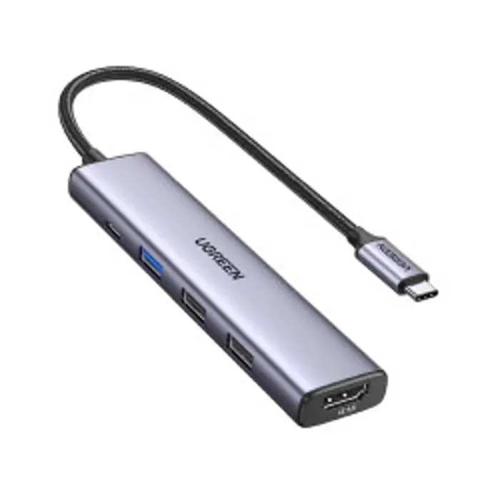 UGREEN USB Hub Revodok 105, USB-C na 3xUSB-A, 100W PD, 4K 30Hz HDMI