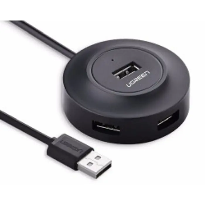 UGREEN USB Hub, USB 2.0 A, 4-portni, crni, 1m