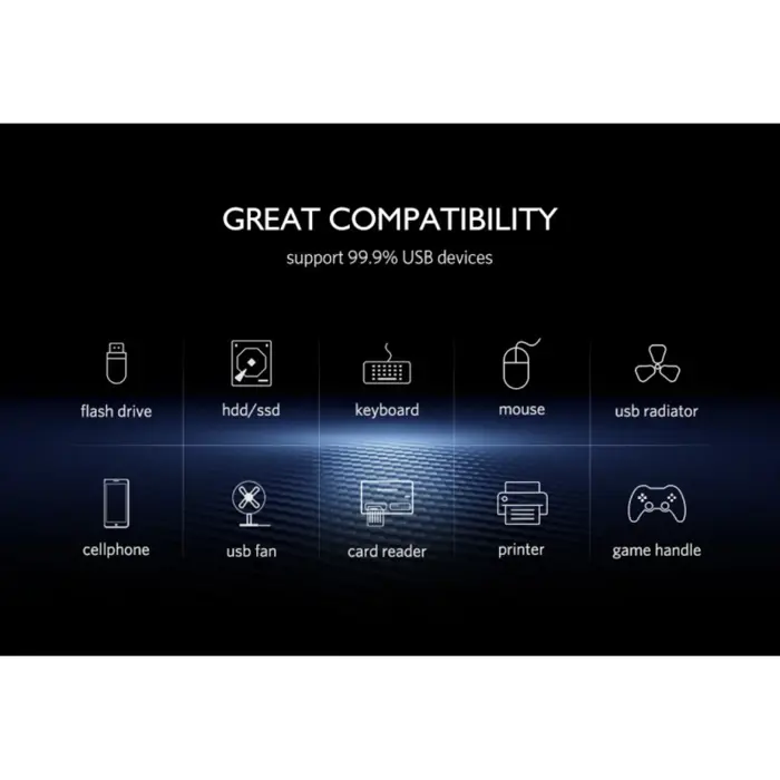 UGREEN USB Hub, USB 3.0 A, 4-portni, bijeli, 1m