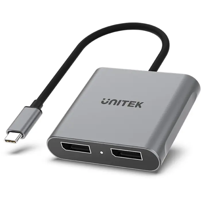 Unitek V1404A USB-C to 2x DP 1.4 8K 60Hz port adapter