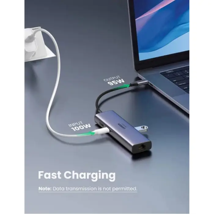 USB HUB UGREEN, USB-C na 2xUSB3.0, HDMI, RJ45, SD&TF, PD 4K 60Hz