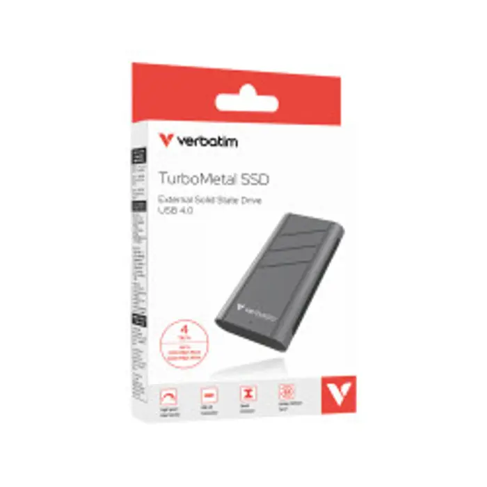 Verbatim TurboMetal 4TB SSD USB4 , R3700/W3600 MB/s