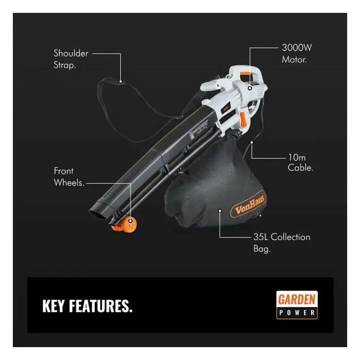 vonhaus-3in1-electric-blower-leaf-vacuum-cleaner-and-mulcher-62000-e0014288.webp