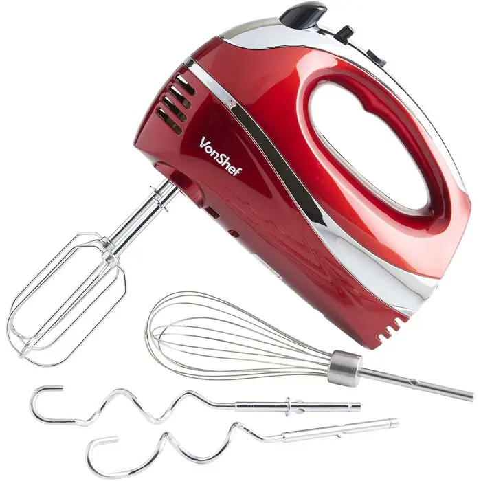 VonShef professional mixer 300W red - Amazon best seller!