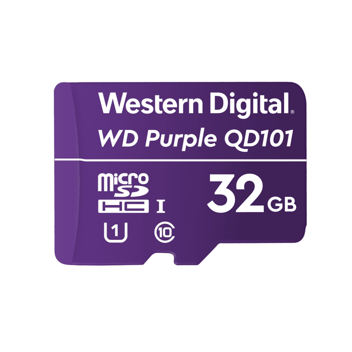 WD 32GB Purple microSD card Ultra