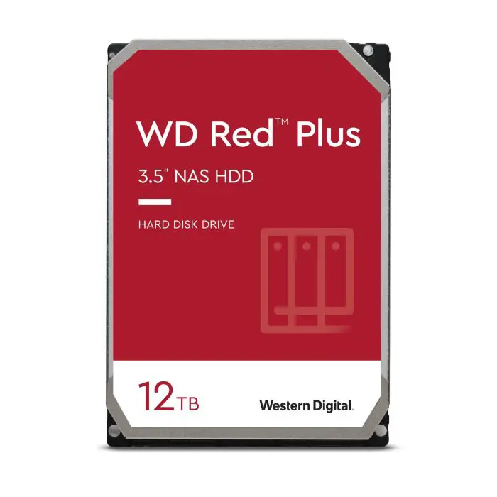 WD hard disk 12TB SATA3, 6Gb/s, 7200, 256MB RED PLUS