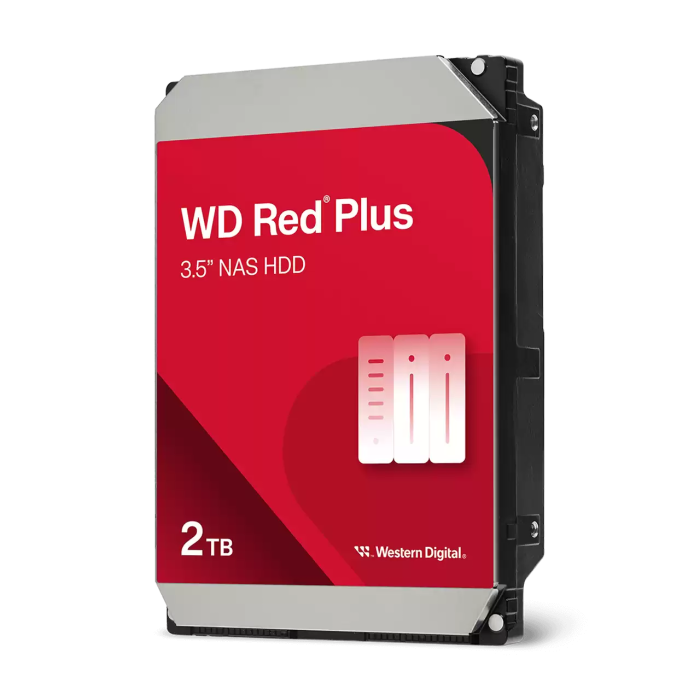 WD hard disk 2TB SATA3, 6Gb/s, 5400rpm, 64MB RED PLUS