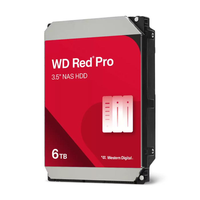 WD hard disk 6TB SATA3, 6Gb/s, 7200, 256MB RED PRO