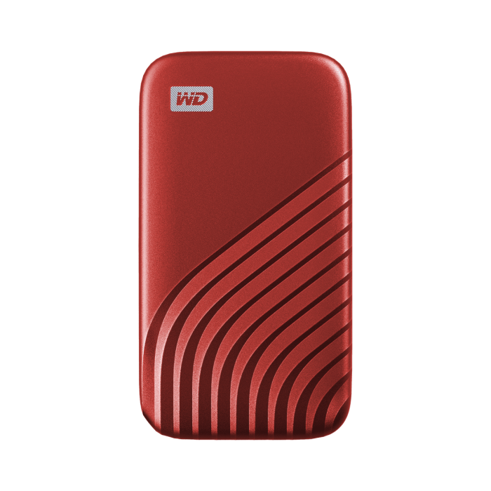WD My Passport SSD 1TB, USB-C 3.2 red