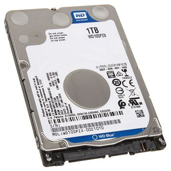 Western Blue Mobile, SATA 6G, Intellipower, 2,5" - 1 TB WD10SPZX