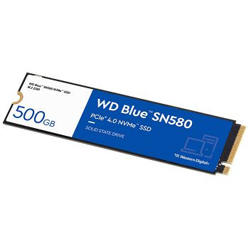 Western Digital Blue SN580, NVMe M.2 SSD, PCIe 4.0 M.2 Typ 2280 - 500 GB-WDS500G3B0E