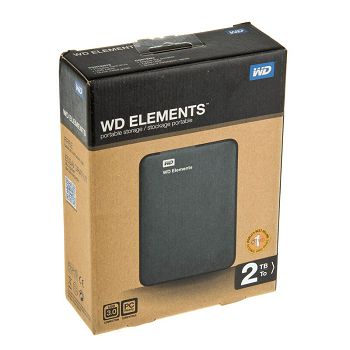 Western Digital Elements Portable, eksterni USB 3.0 - 2 TB WDBU6Y0020BBK