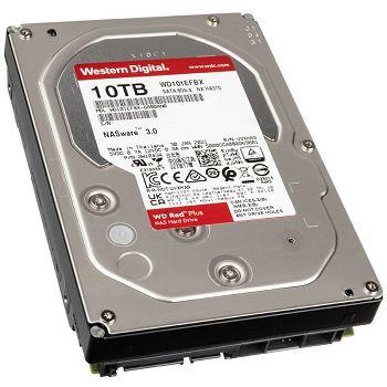 Western Digital Red Plus, SATA 6G, Intellipower, 3,5" - 10 TB WD101EFBX