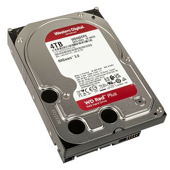 Western Digital Red Plus, SATA 6G, Intellipower, 3,5" - 4 TB WD40EFPX