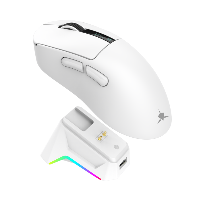 WHITE SHARK bežični gaming miš WGM-5023 GAWAIN 12.000dpi bijeli