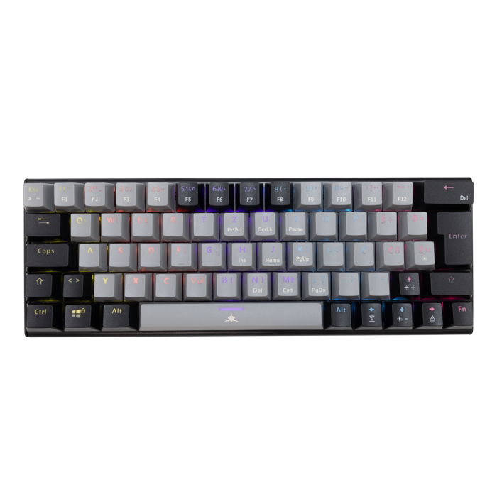 WHITE SHARK gaming tipkovnica GK-002712V2 WAKIZASHI-2 sivo/crna crv.sw.