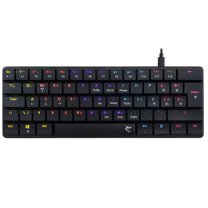 WHITE SHARK gaming tipkovnica GK-006112 NAGAMAKI crna / crveni sw